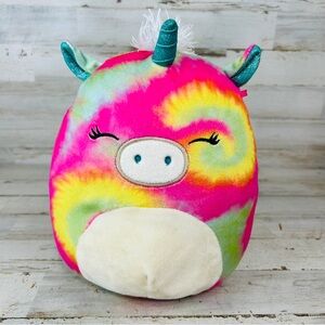 Squishmallows Shondie the Tie Dye Rainbow Unicorn 8" Plush Stuffed Animal